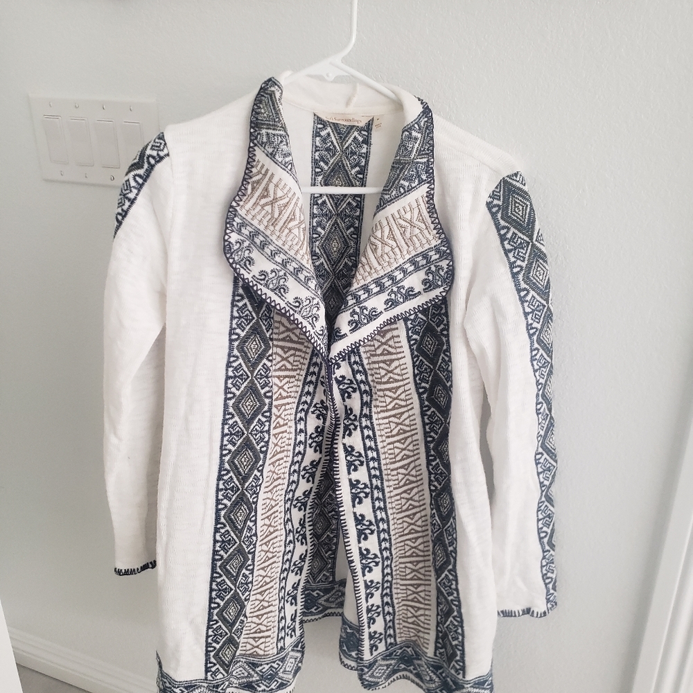 soft surroundings brand poncho style jacket,  size M barely worn